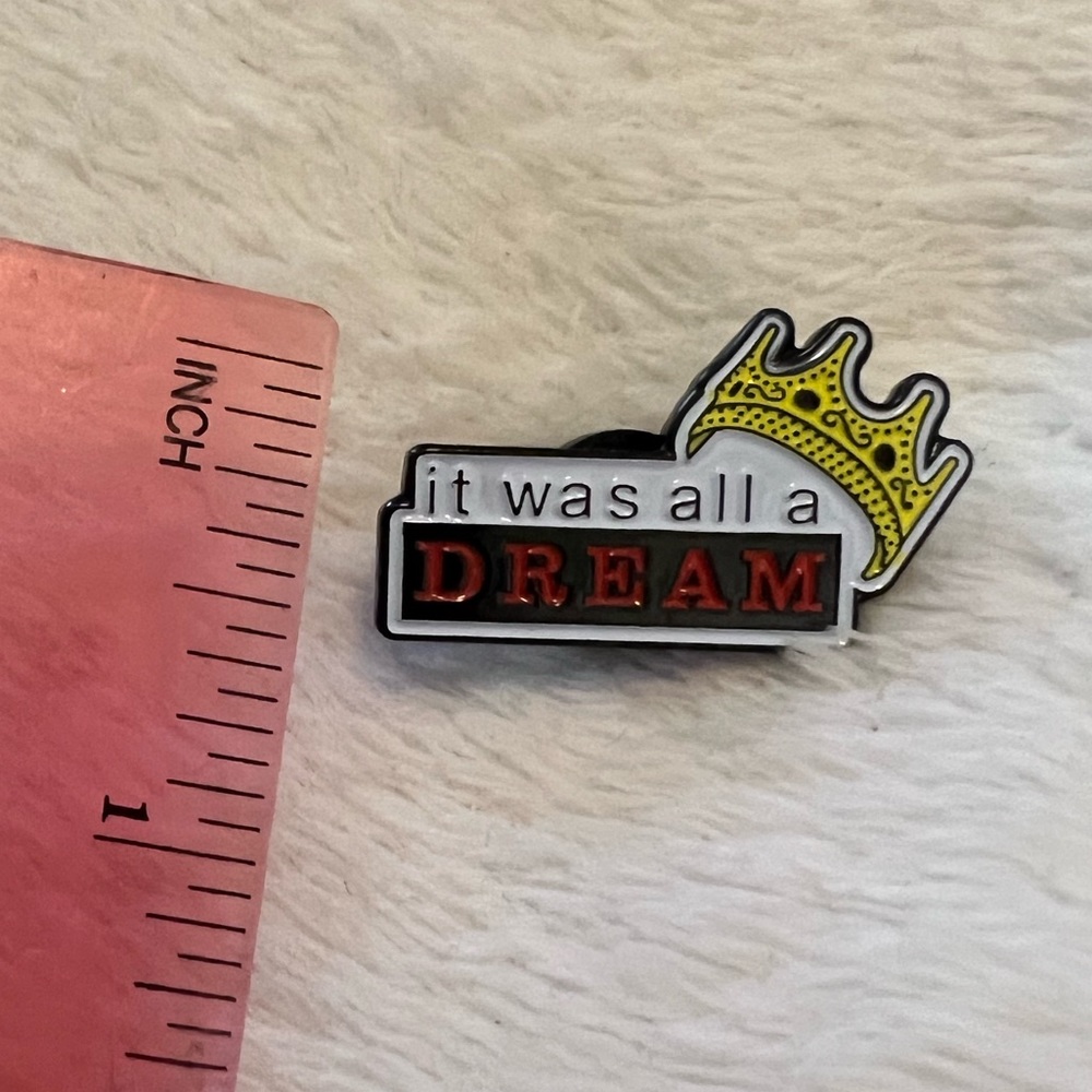 It was all a dream notorious B.I.G. Biggie smalls lapel pin